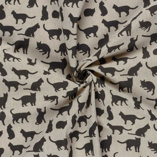 Canvas Stoff - Katzen auf Natur