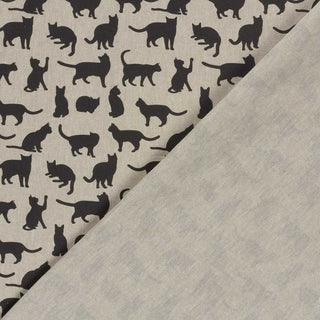 Canvas Stoff - Katzen auf Natur