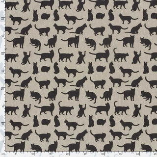 Canvas Stoff - Katzen auf Natur