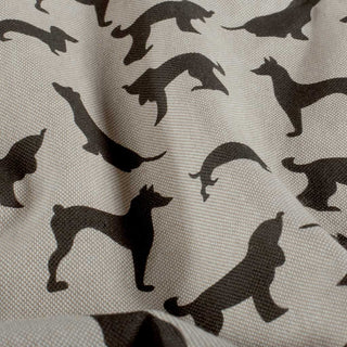 Canvas Stoff - Hunde auf Natur