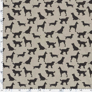 Canvas Stoff - Hunde auf Natur