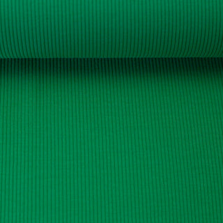 Baumwoll Rippjersey Stoff – Grasgrün – Ansicht 3
