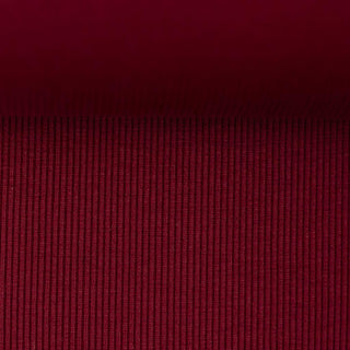 Rippbündchen Stoff überbreit (100cm) - Bordeaux