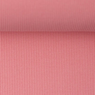 Rippbündchen Stoff überbreit (100cm) - Lachsrosa