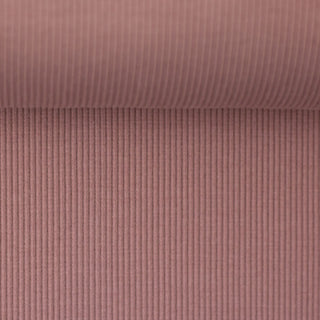 Rippbündchen Stoff überbreit (100cm) - Altrosa