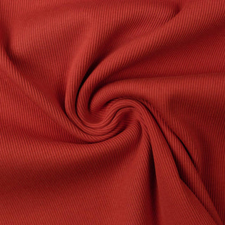 Rippbündchen Stoff überbreit (100cm) - Rostrot