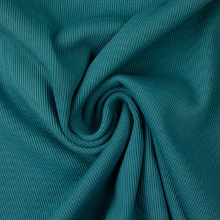 Rippbündchen Stoff überbreit (100cm) - Petrol