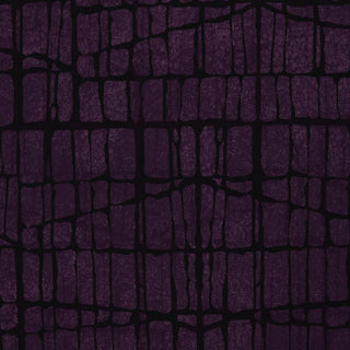 French Terry Stoff - Grafisches Muster auf Aubergine von Thorsten Berger