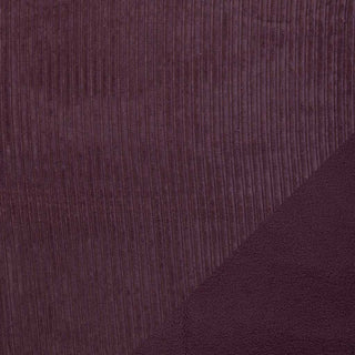 Weicher Cordstoff mit Fellabseite - Mauve