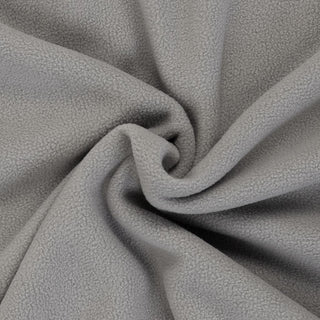 Fleece Doubleface Stoff - Hellgrau