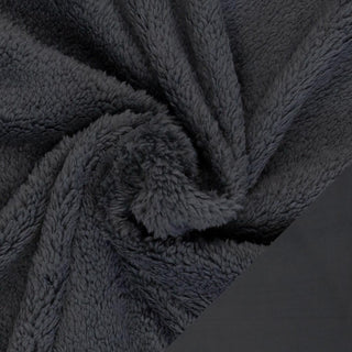 Fleece Doubleface Stoff - Anthrazit