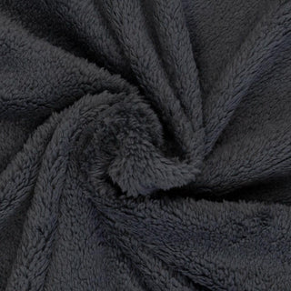 Fleece Doubleface Stoff - Anthrazit
