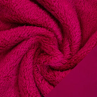 Fleece Doubleface Stoff - Fuchsia