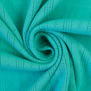 Baumwolljersey Ajour Stoff – Uni Mint