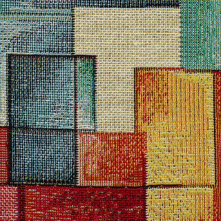 Gobelin Stoff – Geometrische Rechtecke Bunt