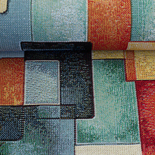 Gobelin Stoff – Geometrische Rechtecke Bunt