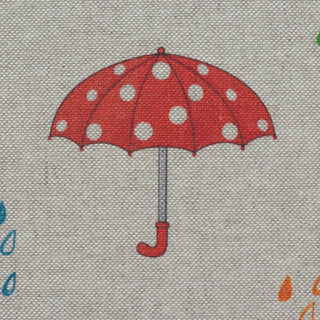 Canvas Stoff – Bunte Regenschirme