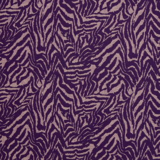 Jacquard Jersey Stoff – Zebramuster in Lavendel auf Violett