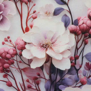 Oxford Stoff von Sarah Mariam - Rosen Lila