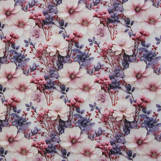 Oxford Stoff von Sarah Mariam - Rosen Lila