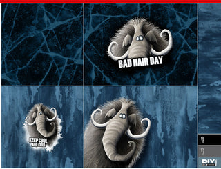 Samt Kissenpanel – Mammut «Bad Hair Day» | Thorsten Berger