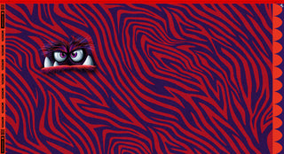 French Terry Panel - Monsta in Rot/Lila | Thorsten Berger