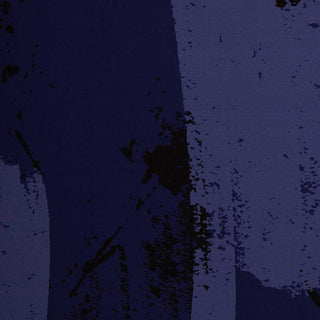 French Terry Stoff - Abstract Art in Blau | Design von Thorsten Berger
