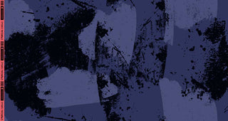 French Terry Stoff - Abstract Art in Blau | Design von Thorsten Berger