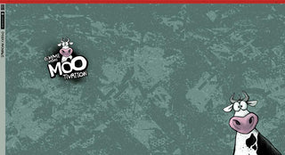 French Terry Stoff Panel - Lustige Kuh „Let's Mooove“ | Design von Thorsten Berger