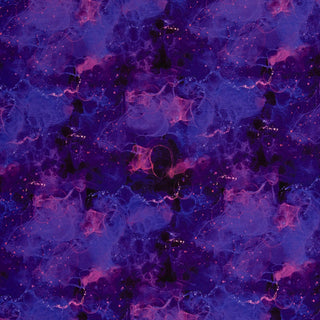 Modal French Terry Stoff - Galaxy in Violett