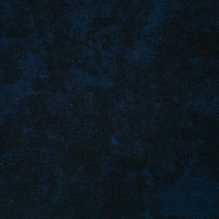 French Terry Stoff - Moolight Batik-Optik in Nachtblau