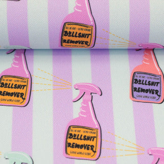 Oxford Stoff - Bullshit Remover Sprühflaschen in Pastellstreifen