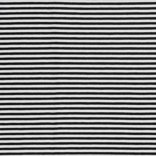 Baumwolljersey Stoff - 5mm Streifen schwarz weiss