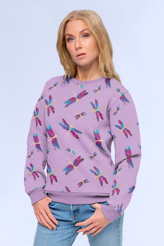 Pullover aus Heavy Sweat Stoff mit Libellen