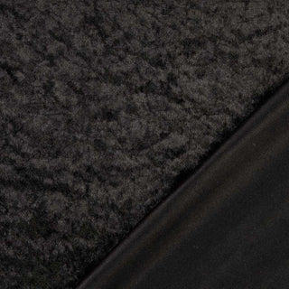 Pannesamt Stoff – Schwarz | Glänzender Stretch Samt für edle Nähprojekte