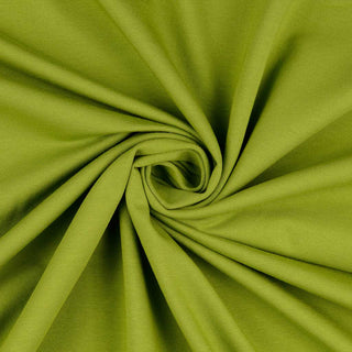 Sweat Stoff – Olivegrün kuschelig angeraut