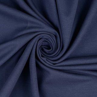 Sweat Stoff – Schwarzblau kuschelig angeraut