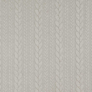 Zopf Jacquard Stoff -  Hellgrau