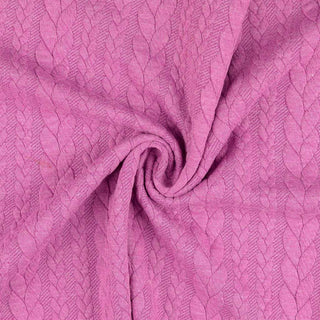 Zopf Jacquard Stoff - Candy Pink