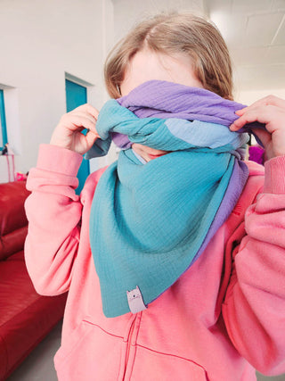 Kinder-Nähkurs: Frühlings-Dreieckstuch nähen am 19. März 2025 🌸🧵