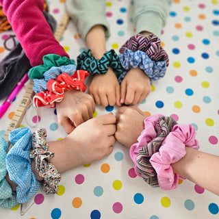 Kinder-Nähkurs 07. Juni: Scrunchies nähen – die coolsten Haarbänder überhaupt! 💖🧵