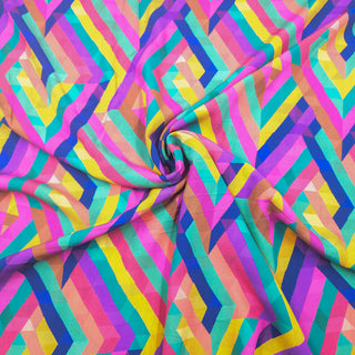 Viskosestoff - Geometrisch Bunt