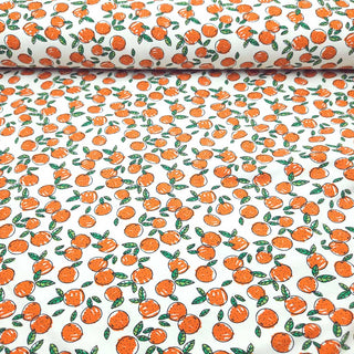 Baumwolljersey Stoff - Orangen 