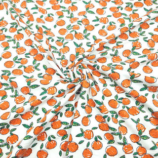 Baumwolljersey Stoff - Orangen 