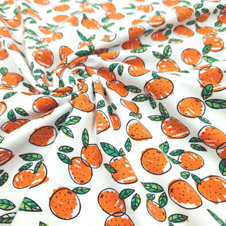 Baumwolljersey Stoff - Orangen 