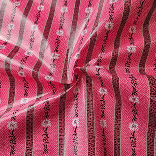 Wachstuch Stoff - Edelweiss Ranken Rosa