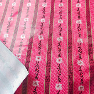 Wachstuch Stoff - Edelweiss Ranken Rosa