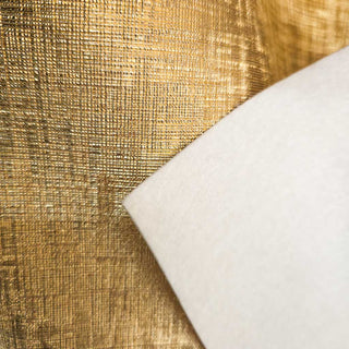 Französisches Kunstleder – Gold mit Leinenstruktur