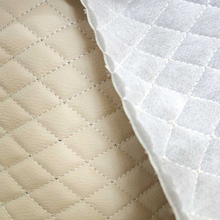 Französisches Kunstleder – Gesteppt & Wattiert in edlem Beige