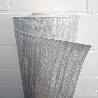 Französisches Kunstleder – Silber mit Glitzer & Längsstreifen
